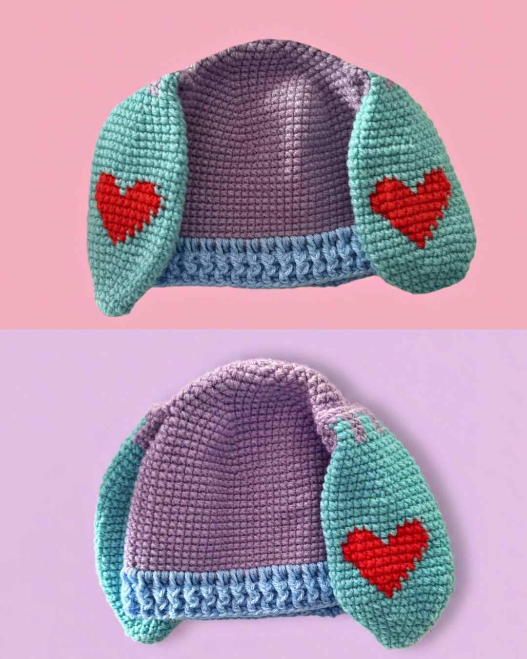 GORRO AMIGURUMI "CONEJA OREJAS LARGAS" - Imagen 4
