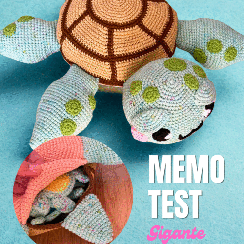 PATRÓN TORTUGA “MEMOTEST” GIGANTE con mini tortuguitas